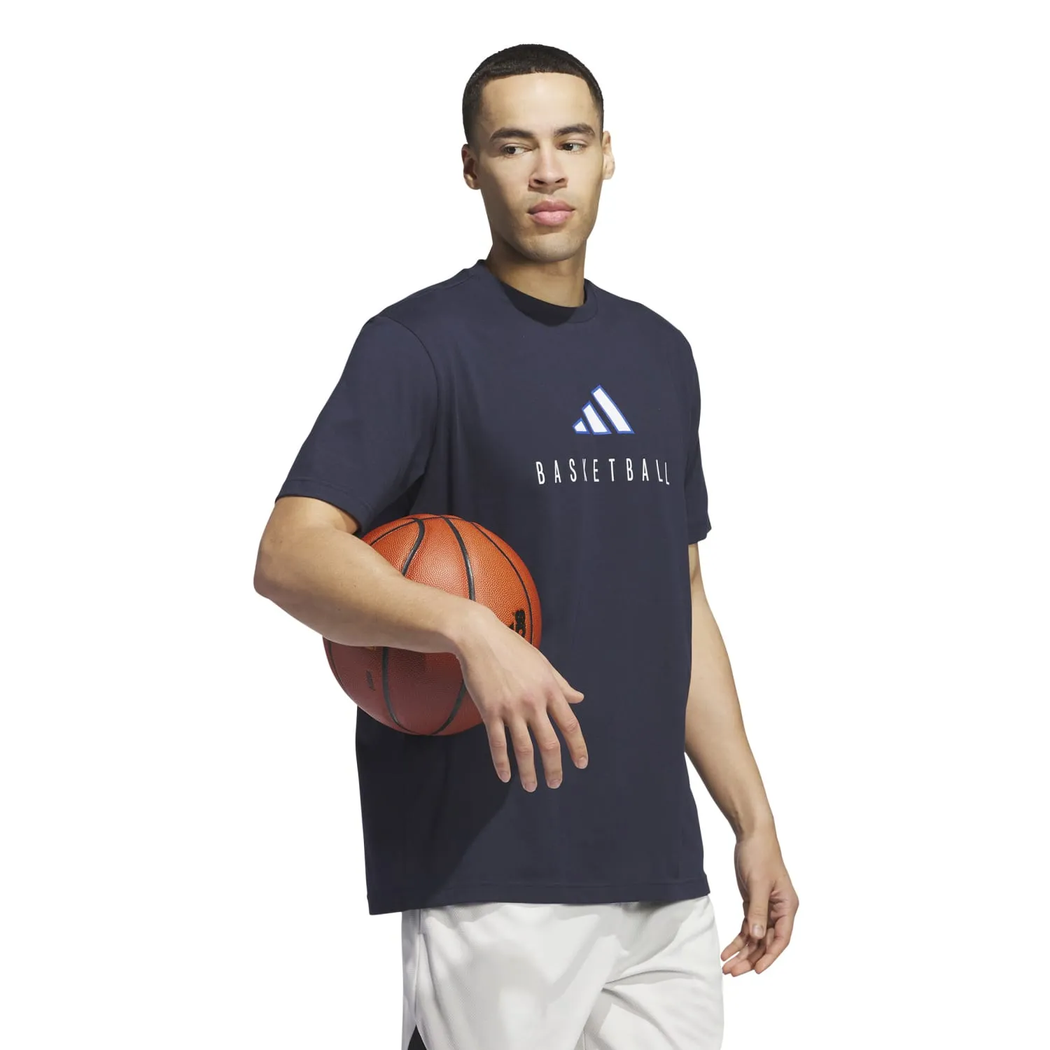 Adidas Basketball Men BB Perf Logo T-Shirt Ink JI9032