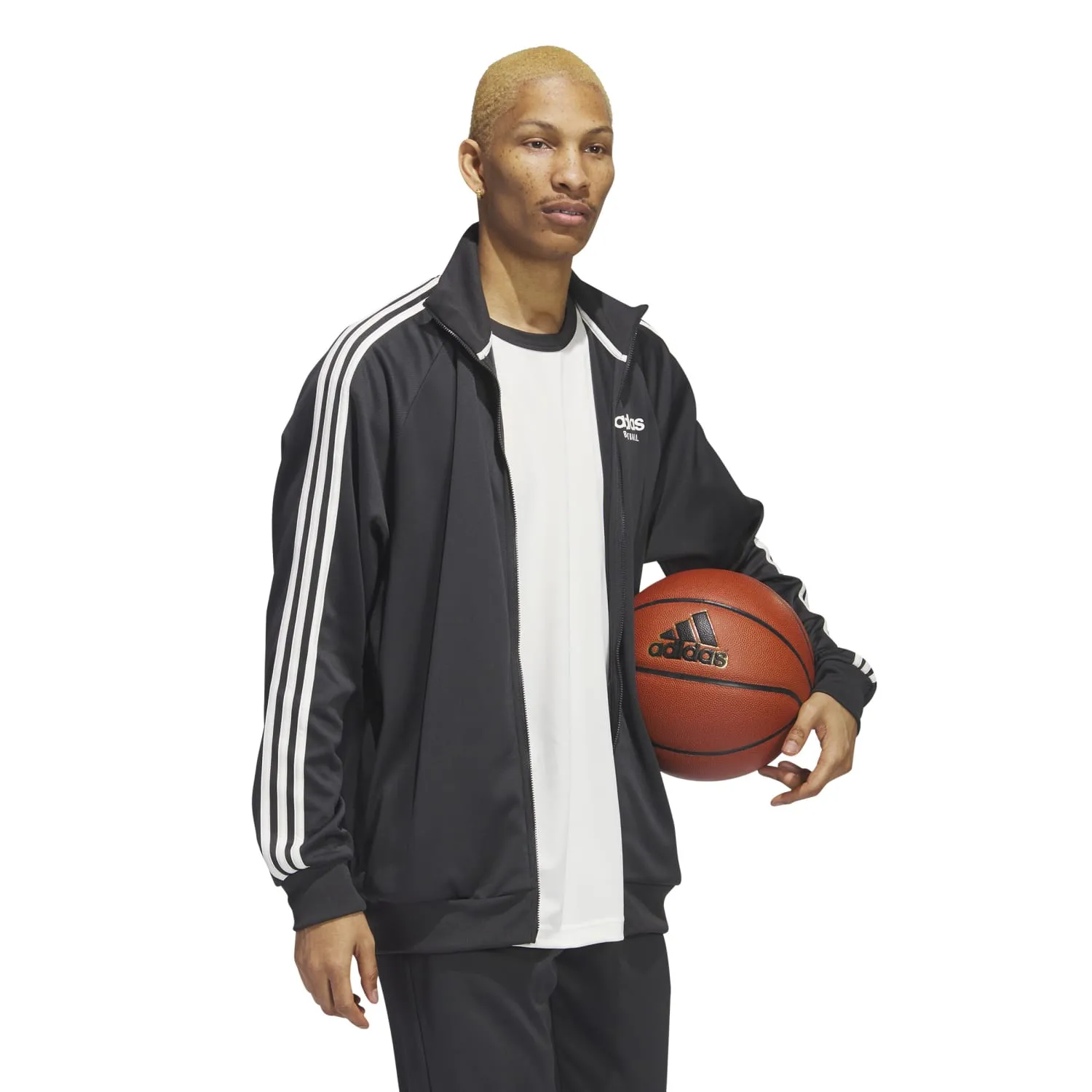 Adidas Basketball Men Select Jacket Grey IL2189