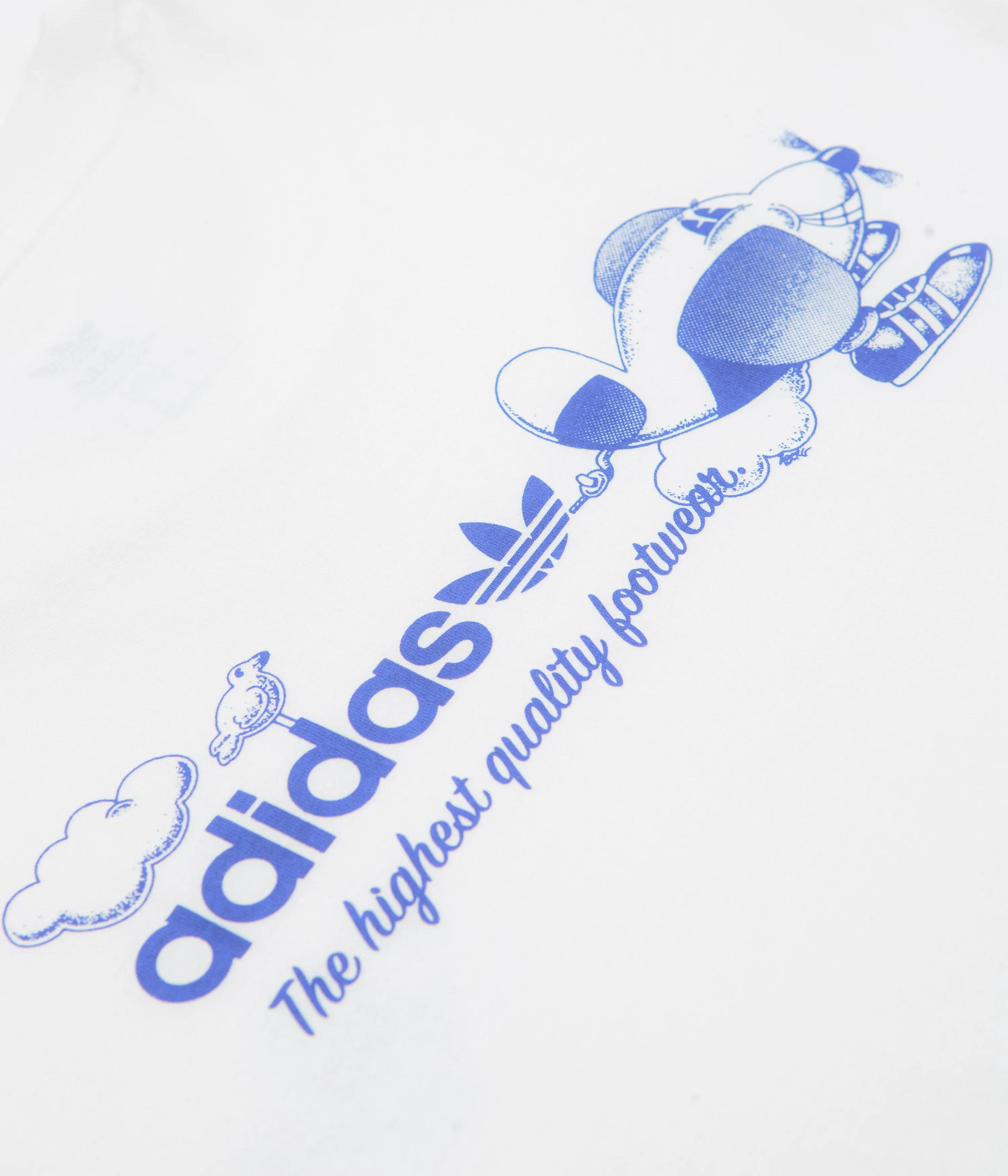 Adidas Dog Plane T-Shirt - White / Lucid Blue