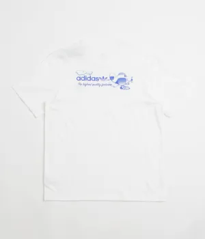 Adidas Dog Plane T-Shirt - White / Lucid Blue