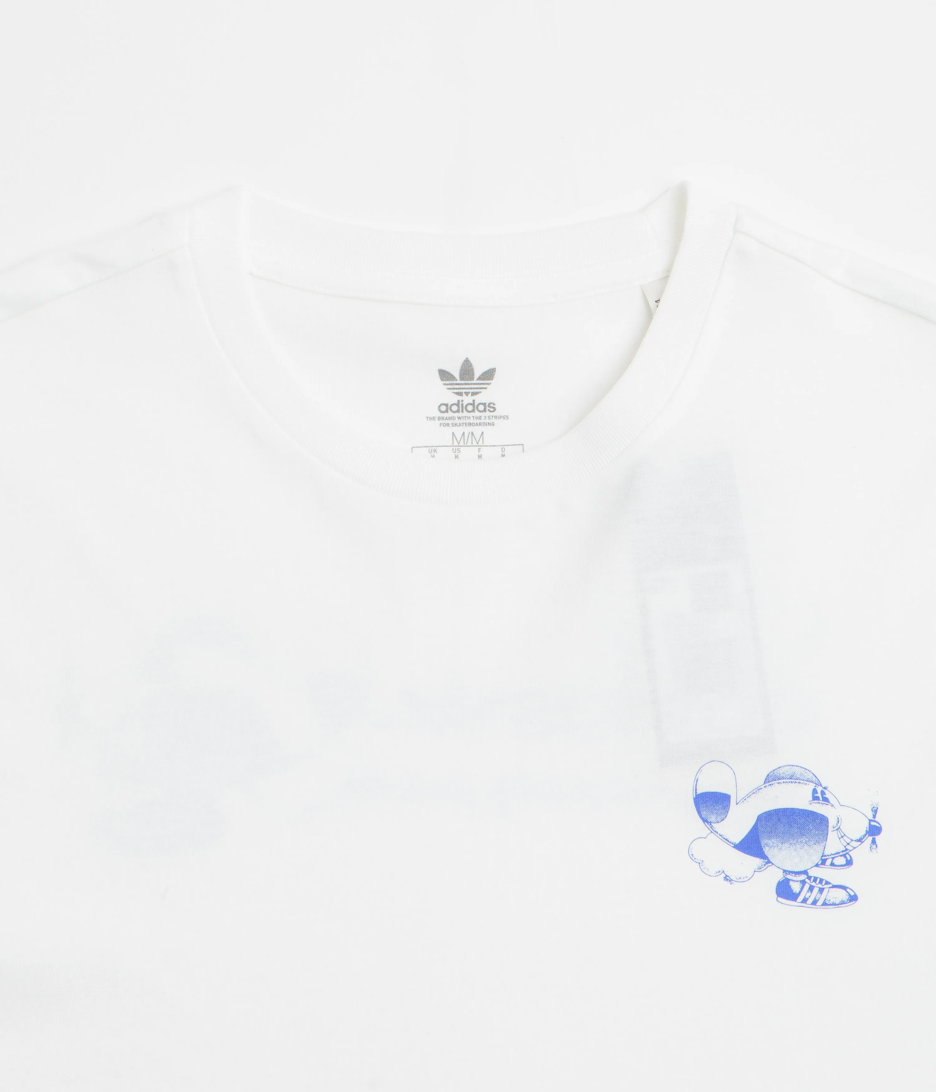 Adidas Dog Plane T-Shirt - White / Lucid Blue