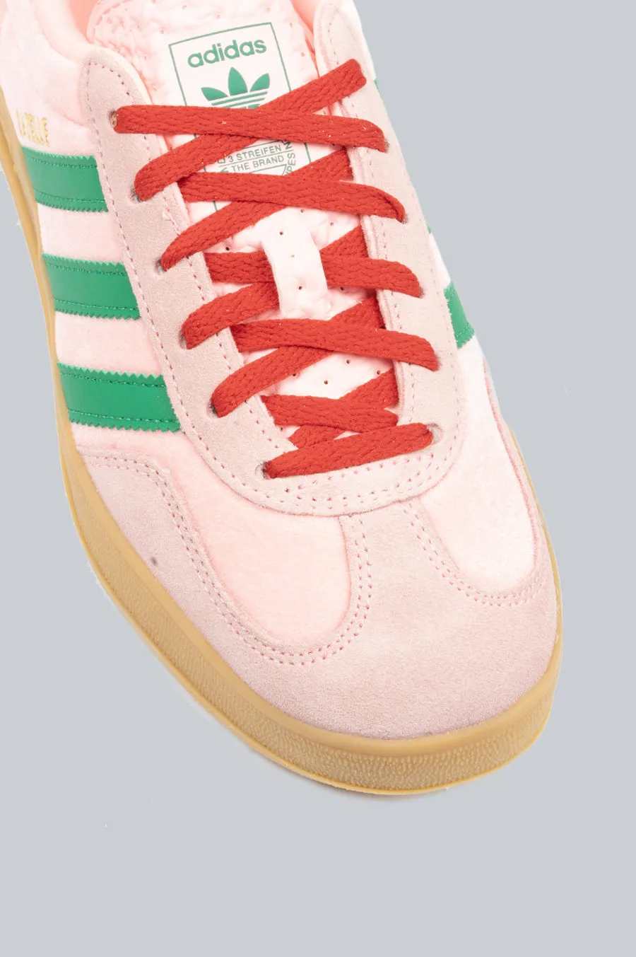 ADIDAS GAZELLE INDOOR WOMEN'S COURT GREEN GLOW PINK