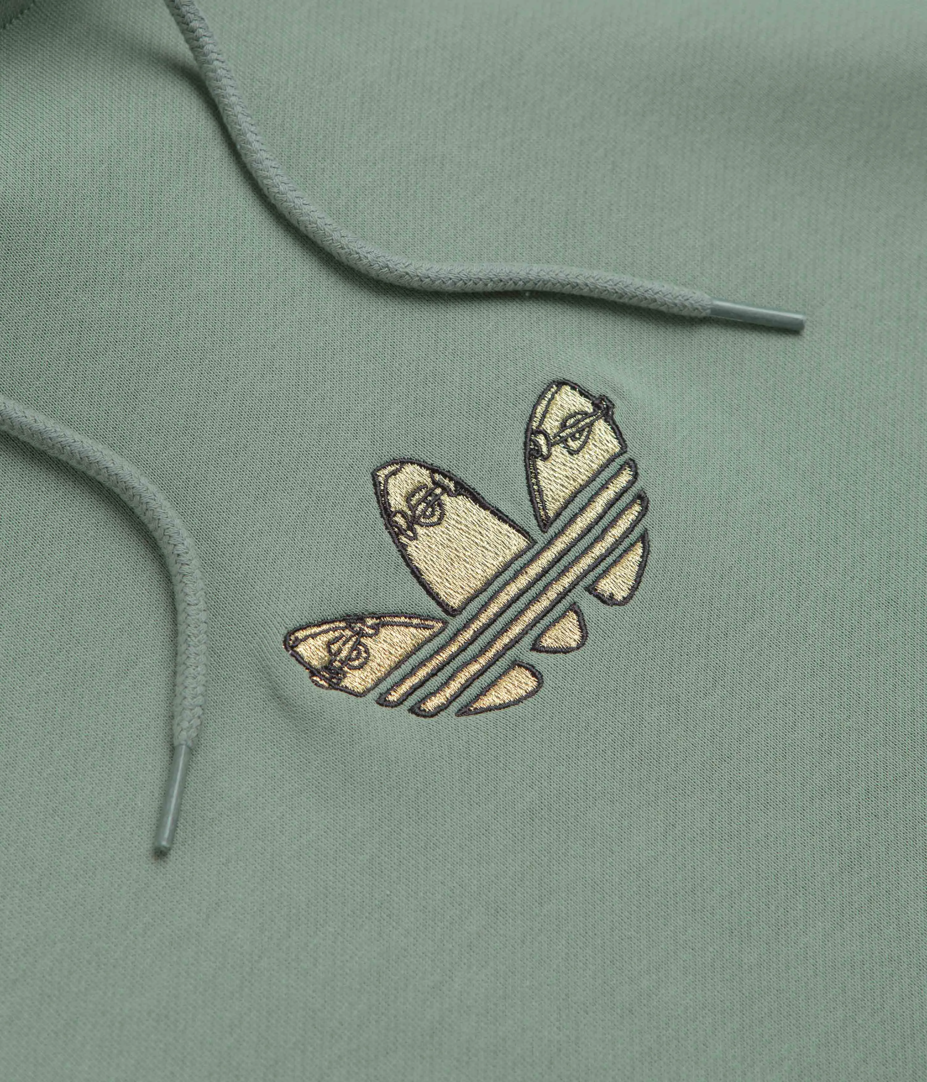 Adidas Henry Jones Deckfoil Hoodie - Silver Green