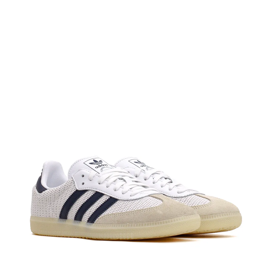 Adidas Men Samba OG Knitted Mesh White Navy JH5633