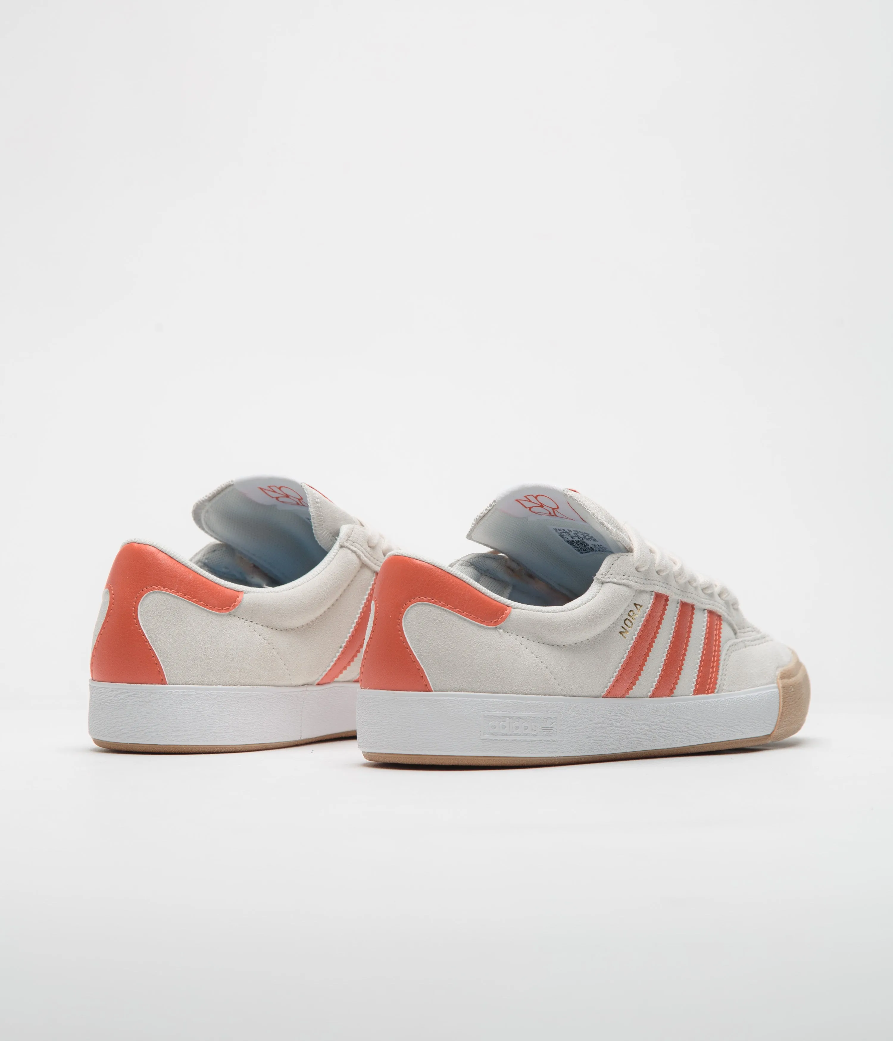 Adidas Nora Shoes - Wonder White / Orange / Gum4