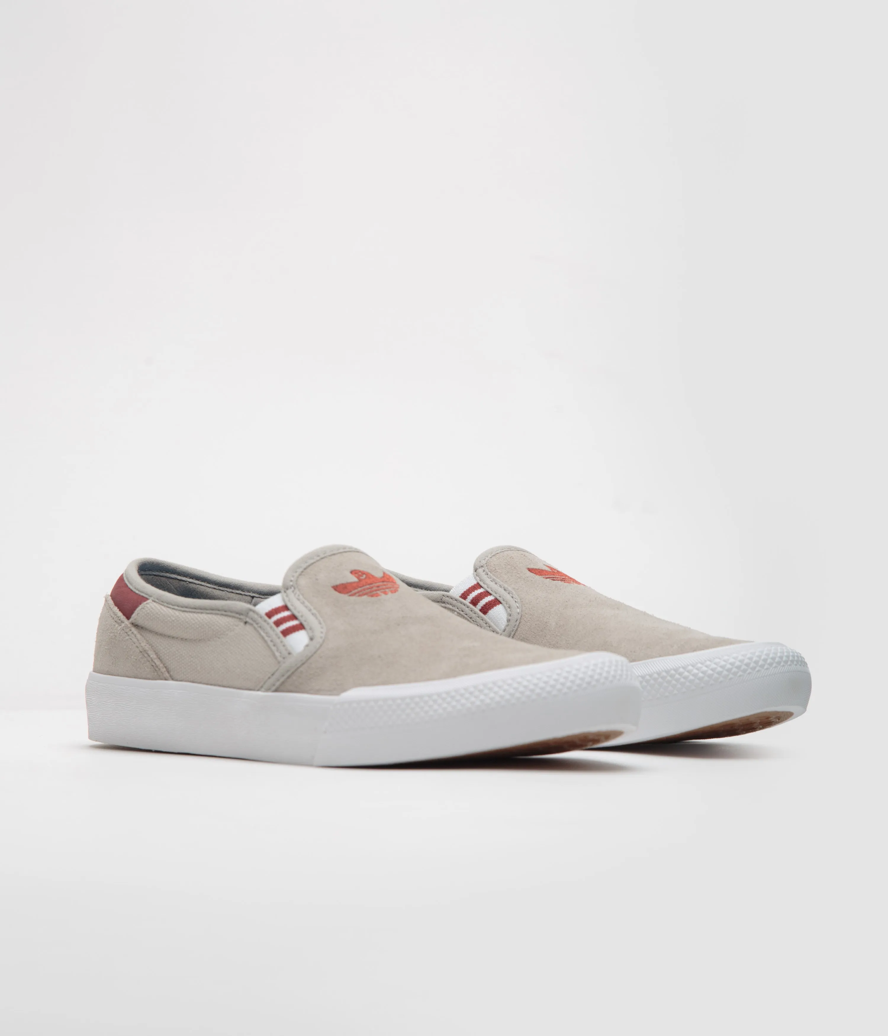 Adidas Shmooofoil Slip-On Shoes - Putty Beige / Preloved Ruby / Wonder Alumina