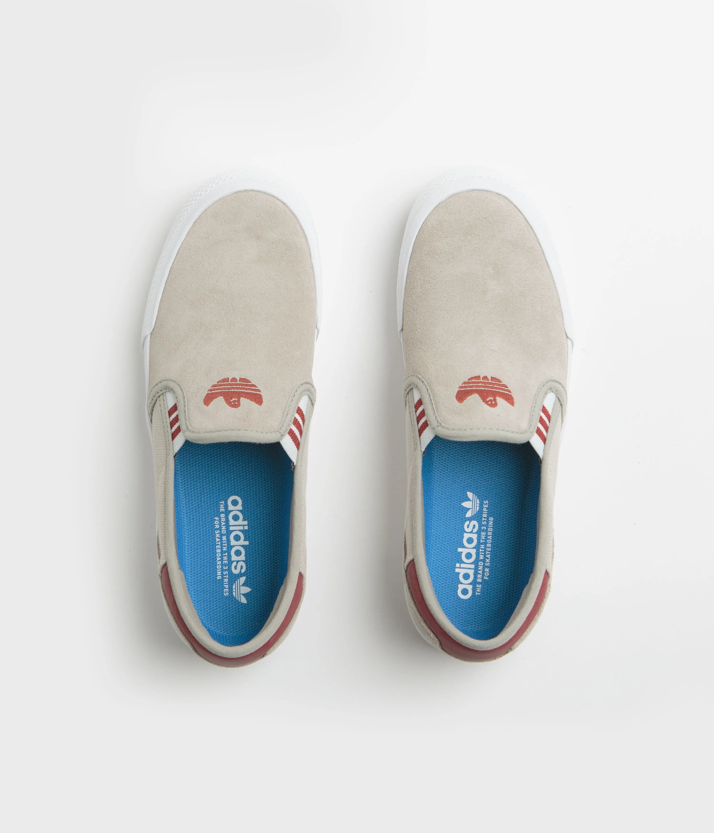 Adidas Shmooofoil Slip-On Shoes - Putty Beige / Preloved Ruby / Wonder Alumina