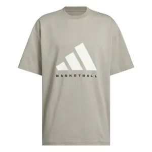 Adidas Unisex Adidas Basketball Tee Brown JD6127