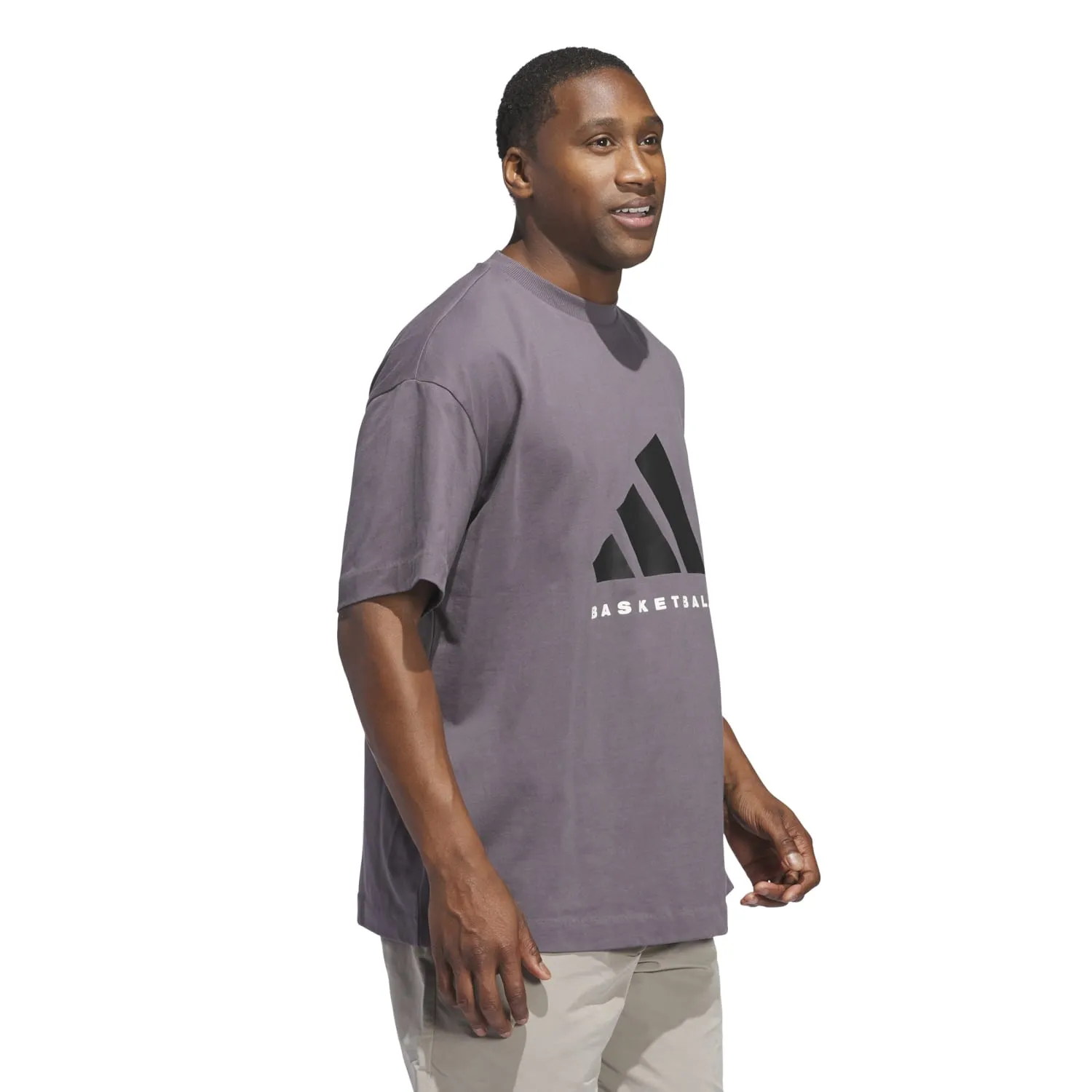 Adidas Unisex Adidas Basketball Tee Gray JC7834