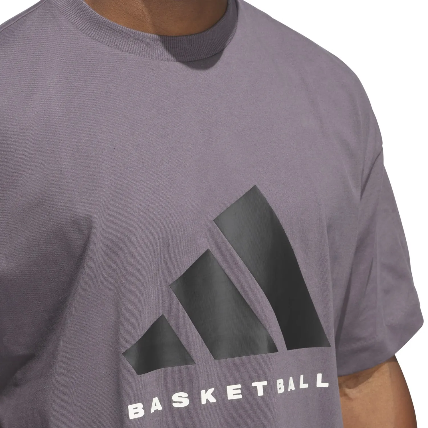 Adidas Unisex Adidas Basketball Tee Gray JC7834