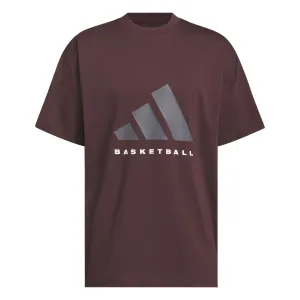 Adidas Unisex Adidas Basketball Tee Red JD6128
