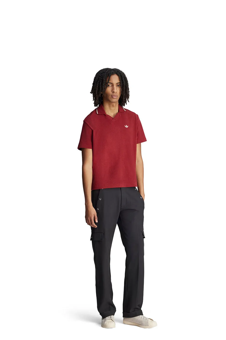 adidas x Wales Bonner Knit Polo 'Burgundy'