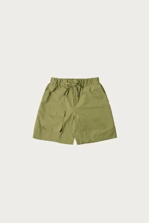 Comfortable Banding Shorts - Moss Green