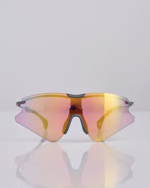 District Vision Kohei Aero Blade Titanium Sunglass Graphite D  Rose Mirror
