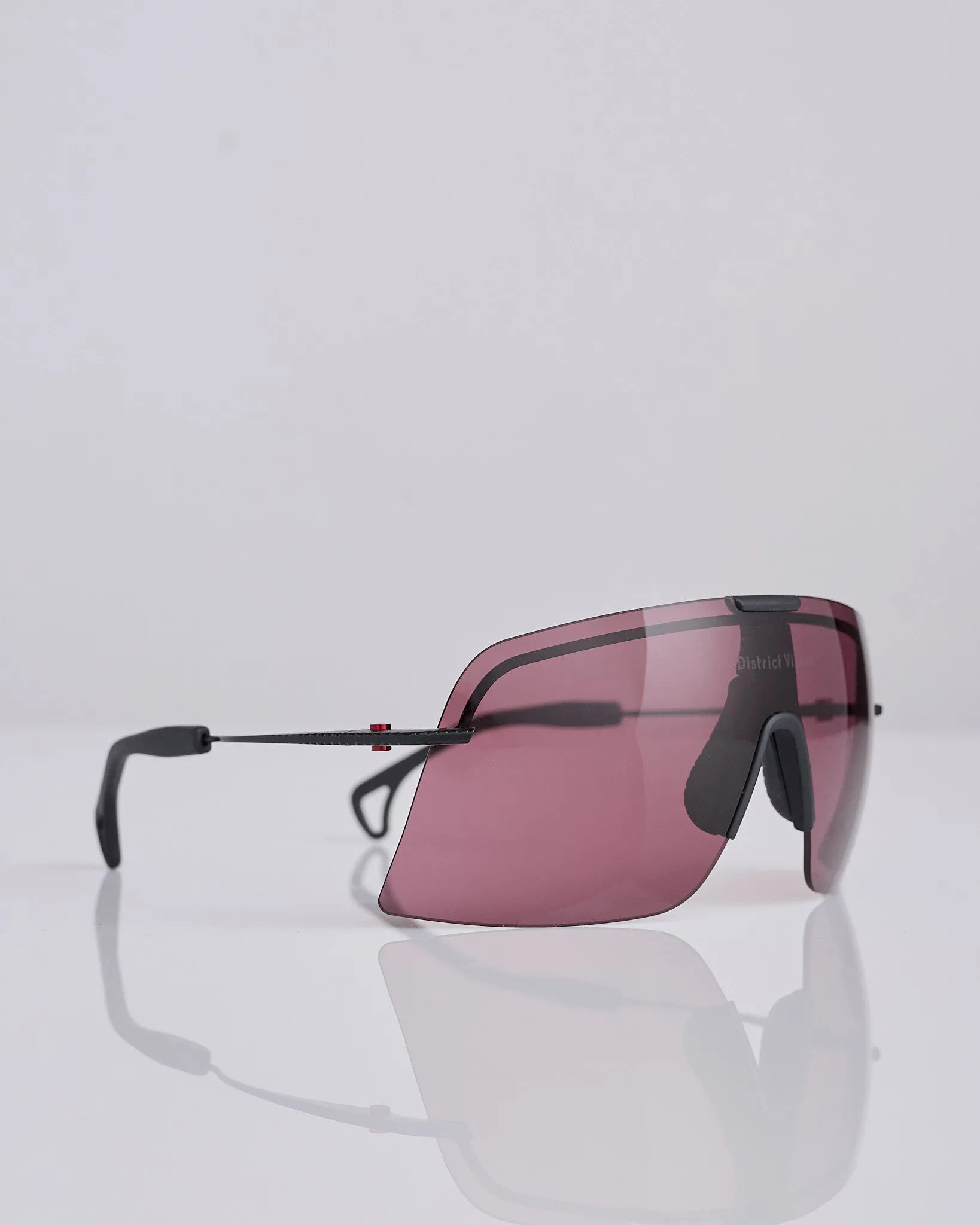 District Vision Yusuke Alpine Blade Ti Sunglass Black D  Black Rose