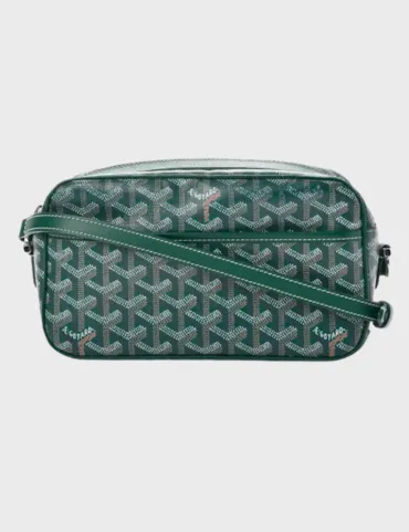 Goyard Cap Vert Crossbody (Goyardine Green)