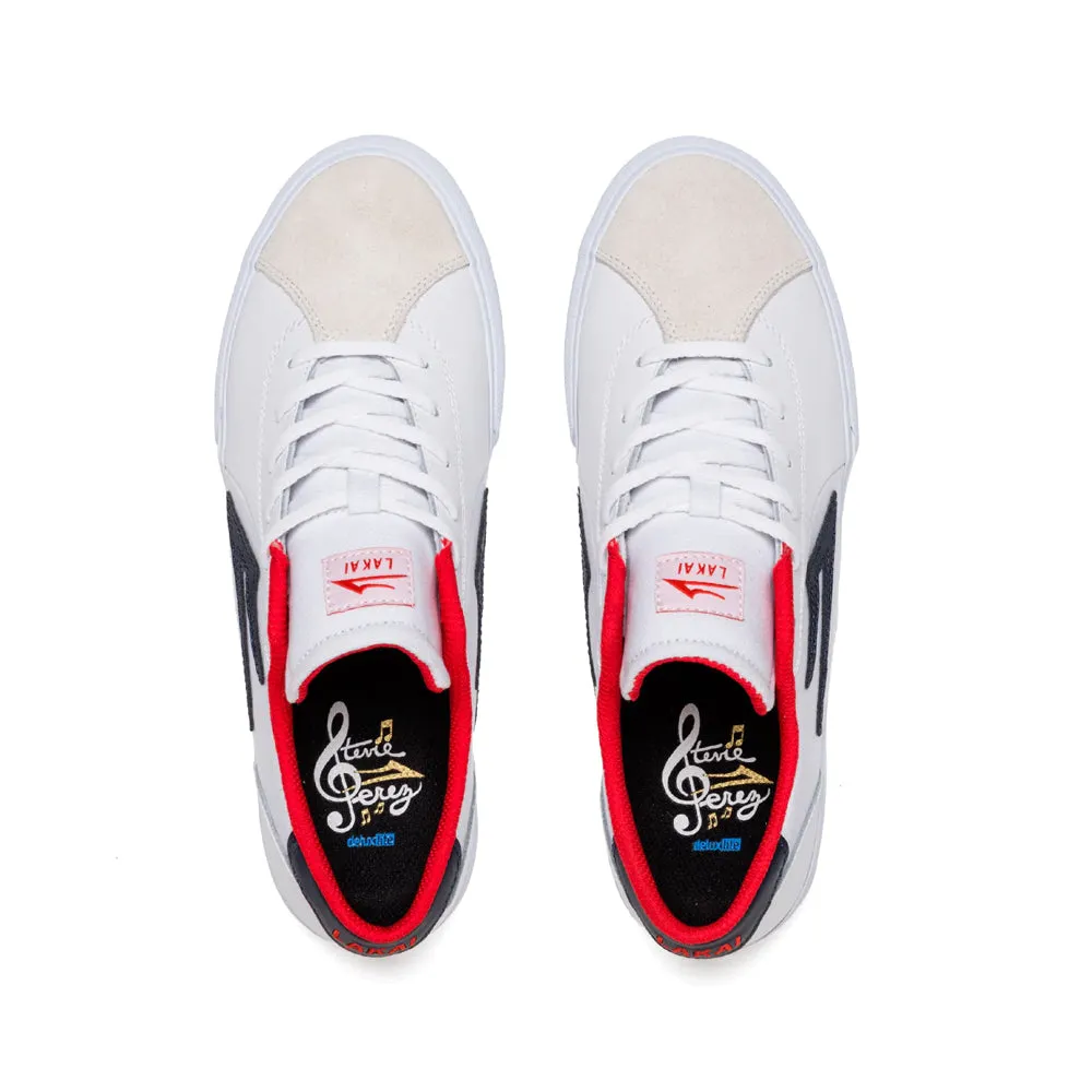 LAKAI FLACO II // WHITE/NAVY LEATHER