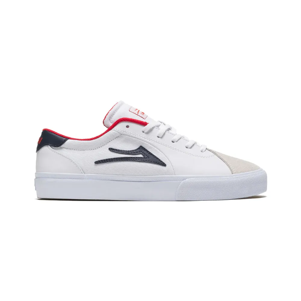 LAKAI FLACO II // WHITE/NAVY LEATHER
