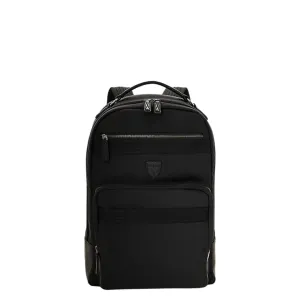 LEATHER-TRIM TRAVEL BACKPACK