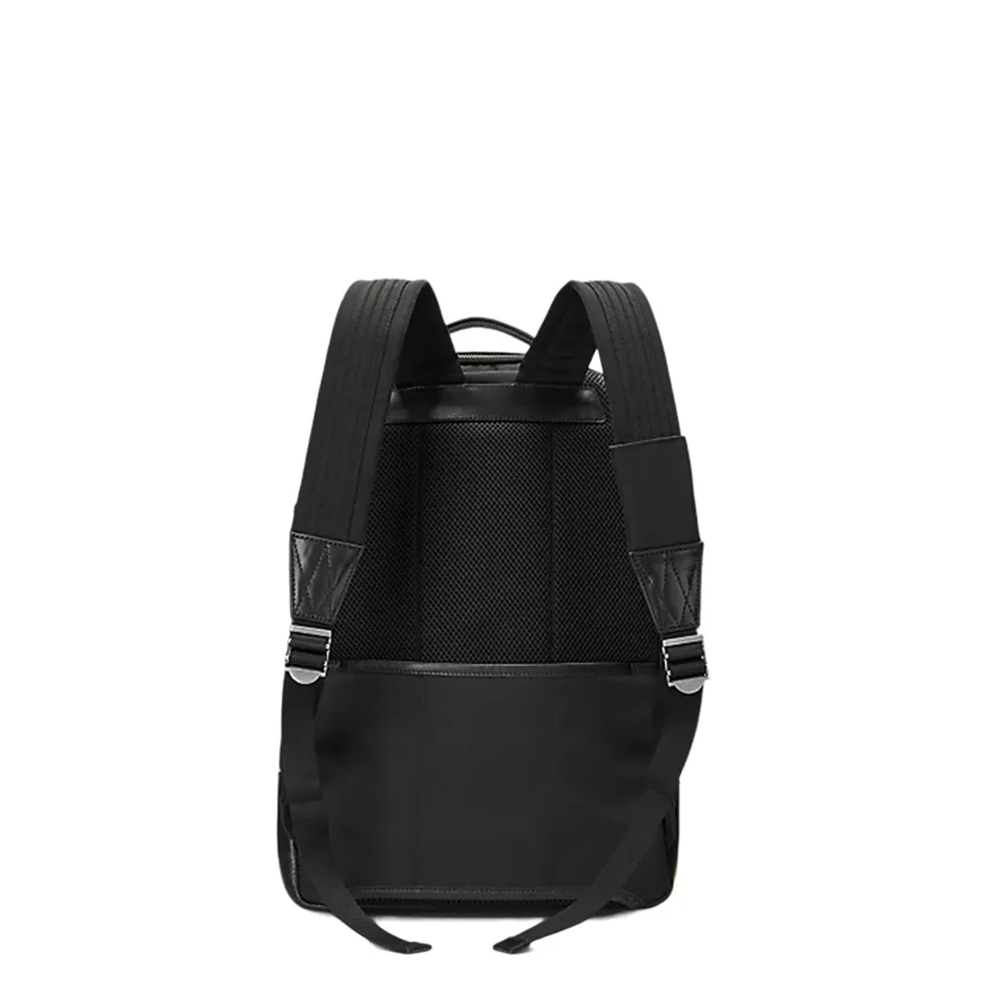 LEATHER-TRIM TRAVEL BACKPACK