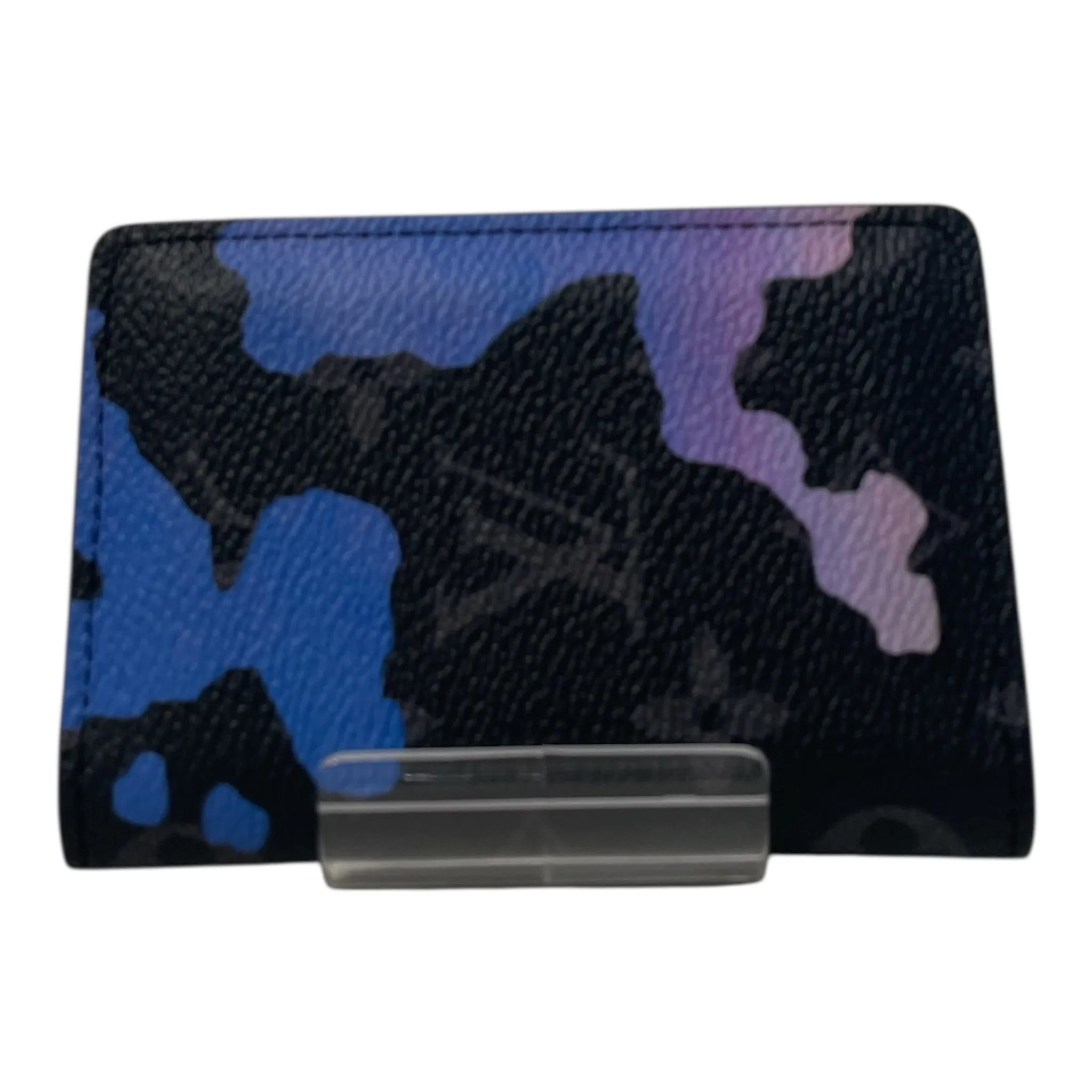 LOUIS VUITTON/Wallet/Monogram/Leather/BLK/Eclipse Sunrise Compact BLU