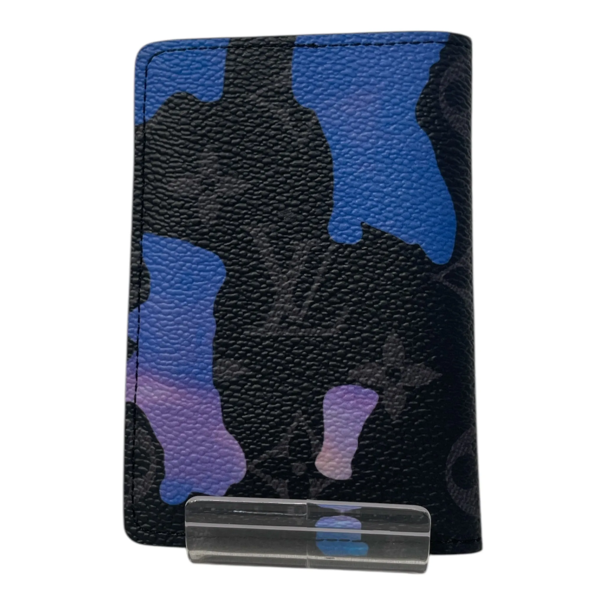 LOUIS VUITTON/Wallet/Monogram/Leather/BLK/Eclipse Sunrise Compact BLU