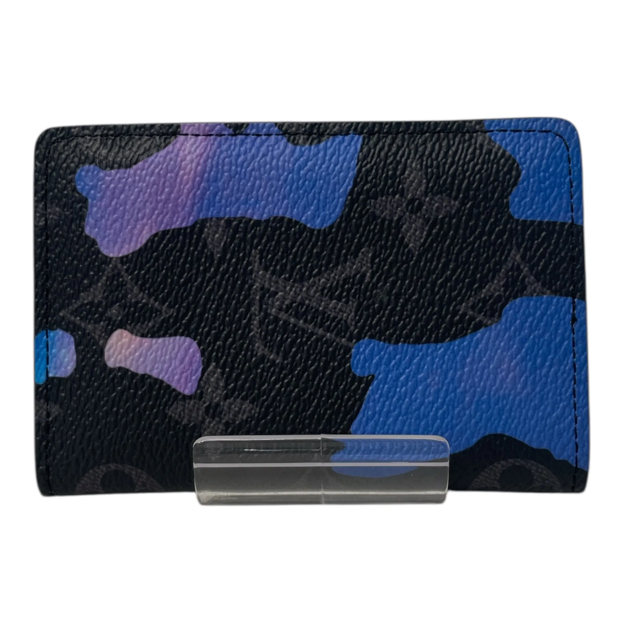 LOUIS VUITTON/Wallet/Monogram/Leather/BLK/Eclipse Sunrise Compact BLU