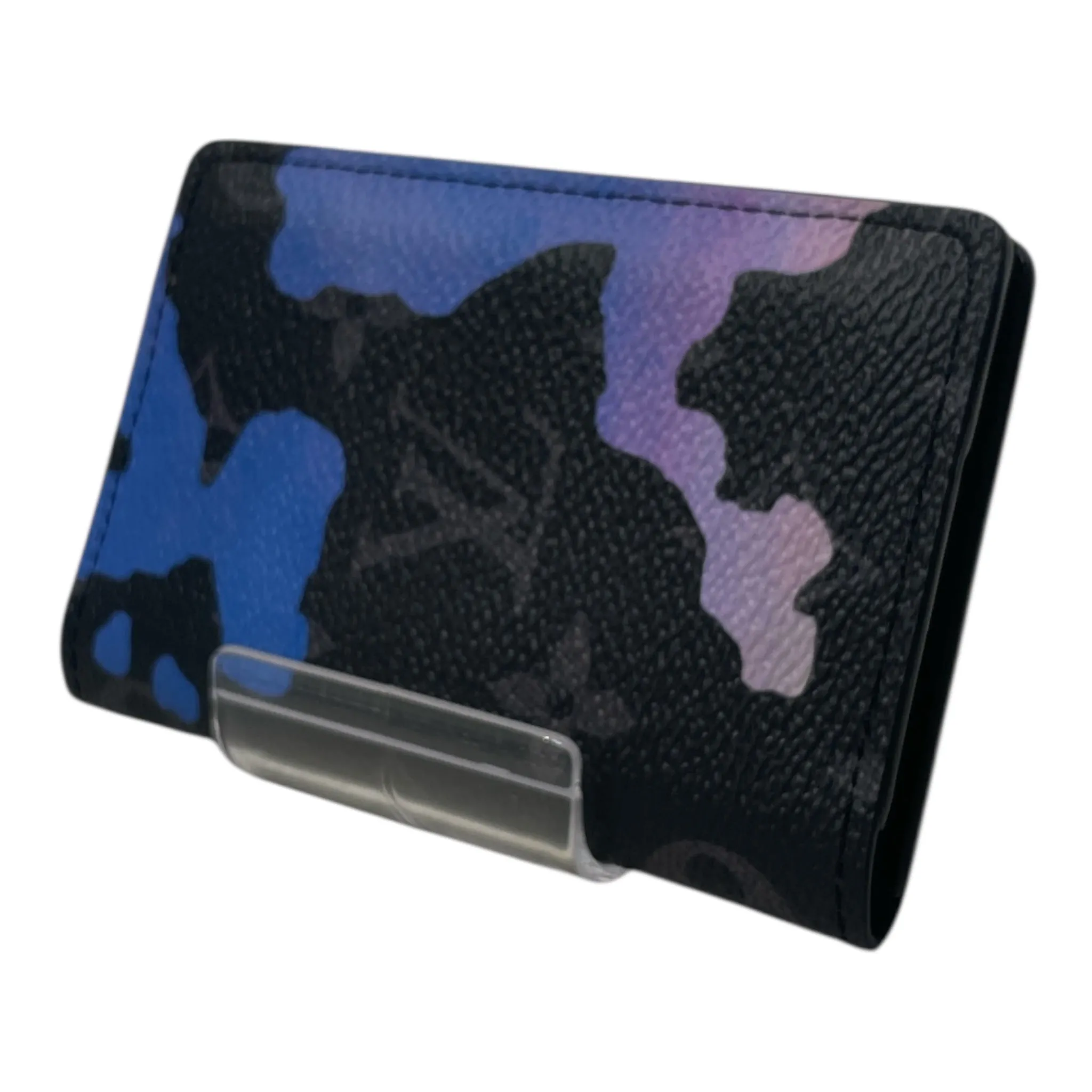 LOUIS VUITTON/Wallet/Monogram/Leather/BLK/Eclipse Sunrise Compact BLU