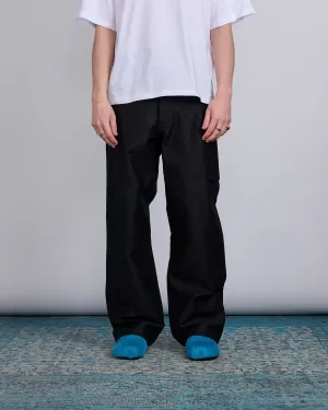 Marni Compact Cotton Moleskin Single Cargo Pant Black