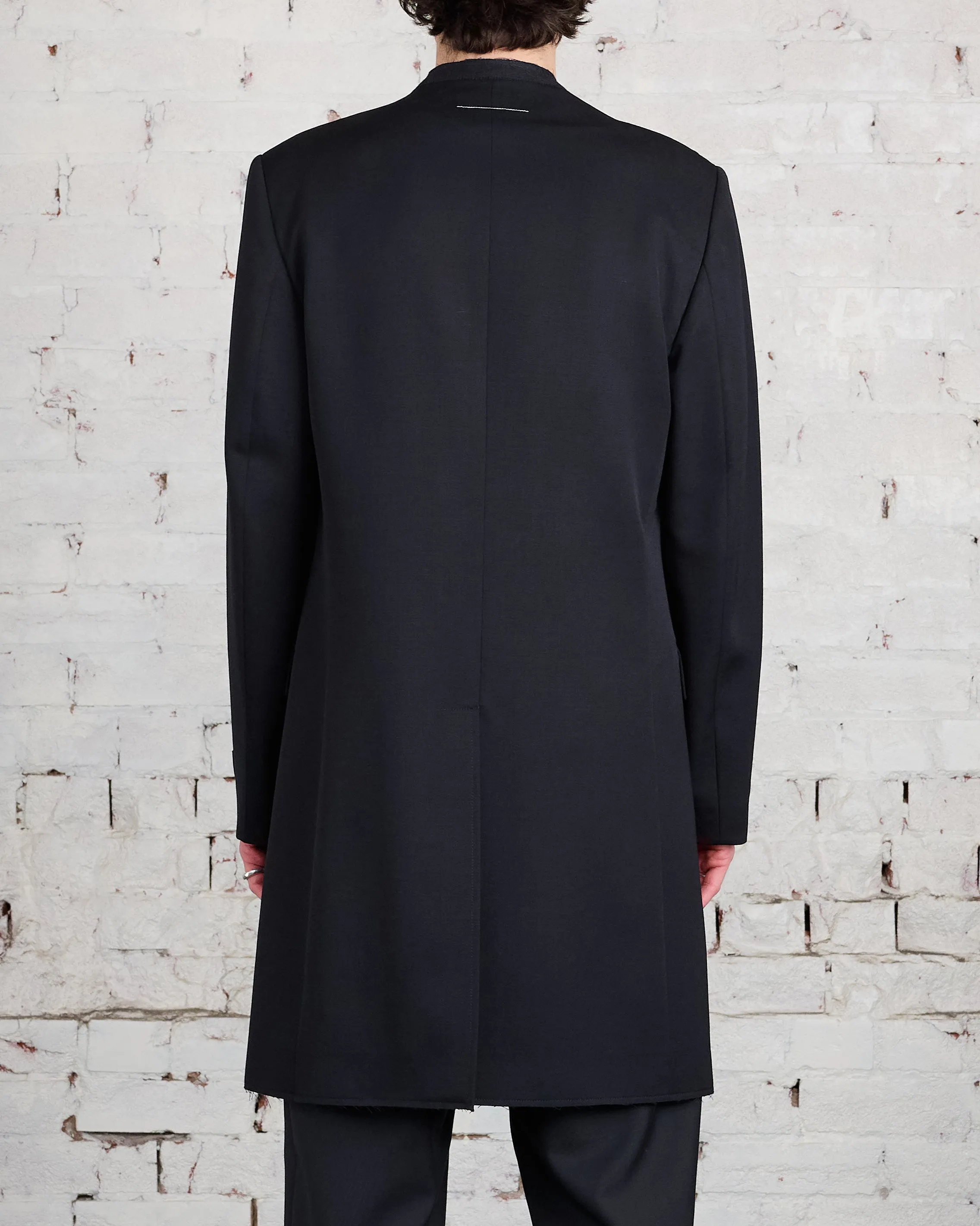 MM6 Maison Margiela Raw Edge Jacket Black