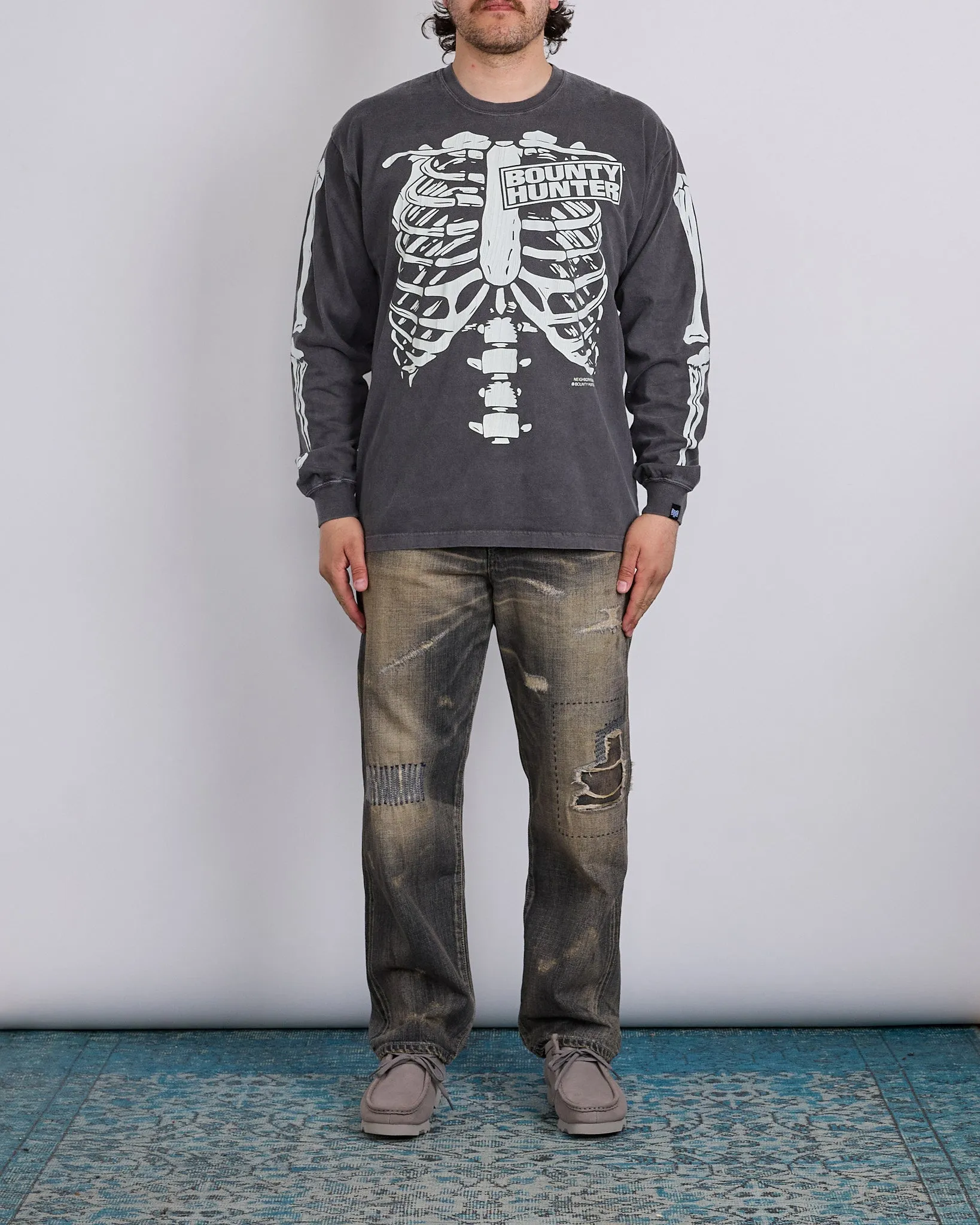 Neighborhood x Bounty Hunter LS-1 T-Shirt Black
