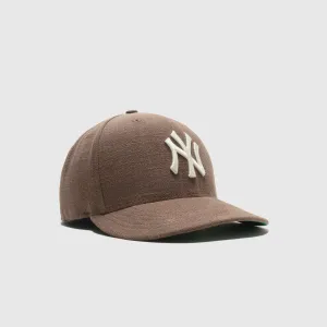 NEW YORK YANKEES 59FIFTY FITTED WALNUT LINEN