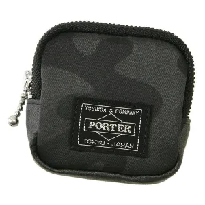 Porter Bill Woodland Camo Coin Case Black