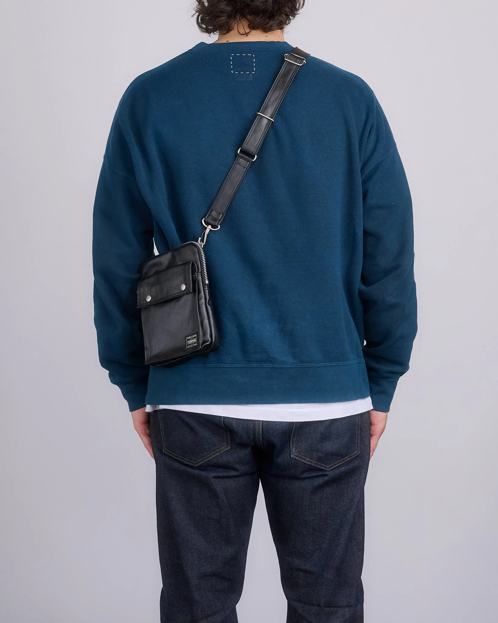 Porter Freestyle Vertical Shoulder Bag Black