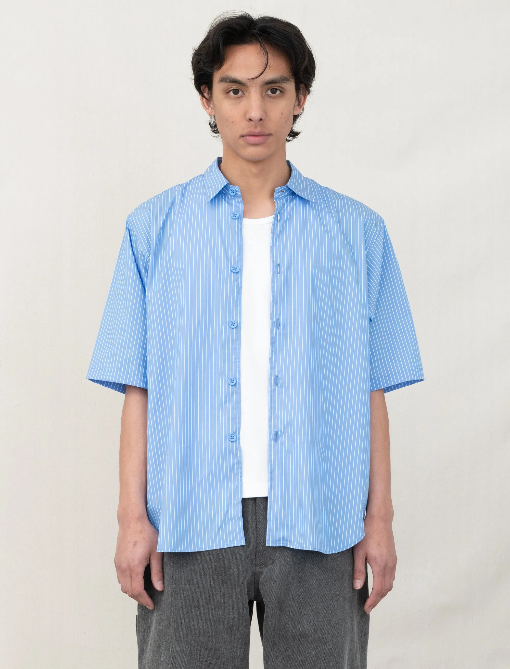 R18S9 Weather Shirt (Pool Stripe)