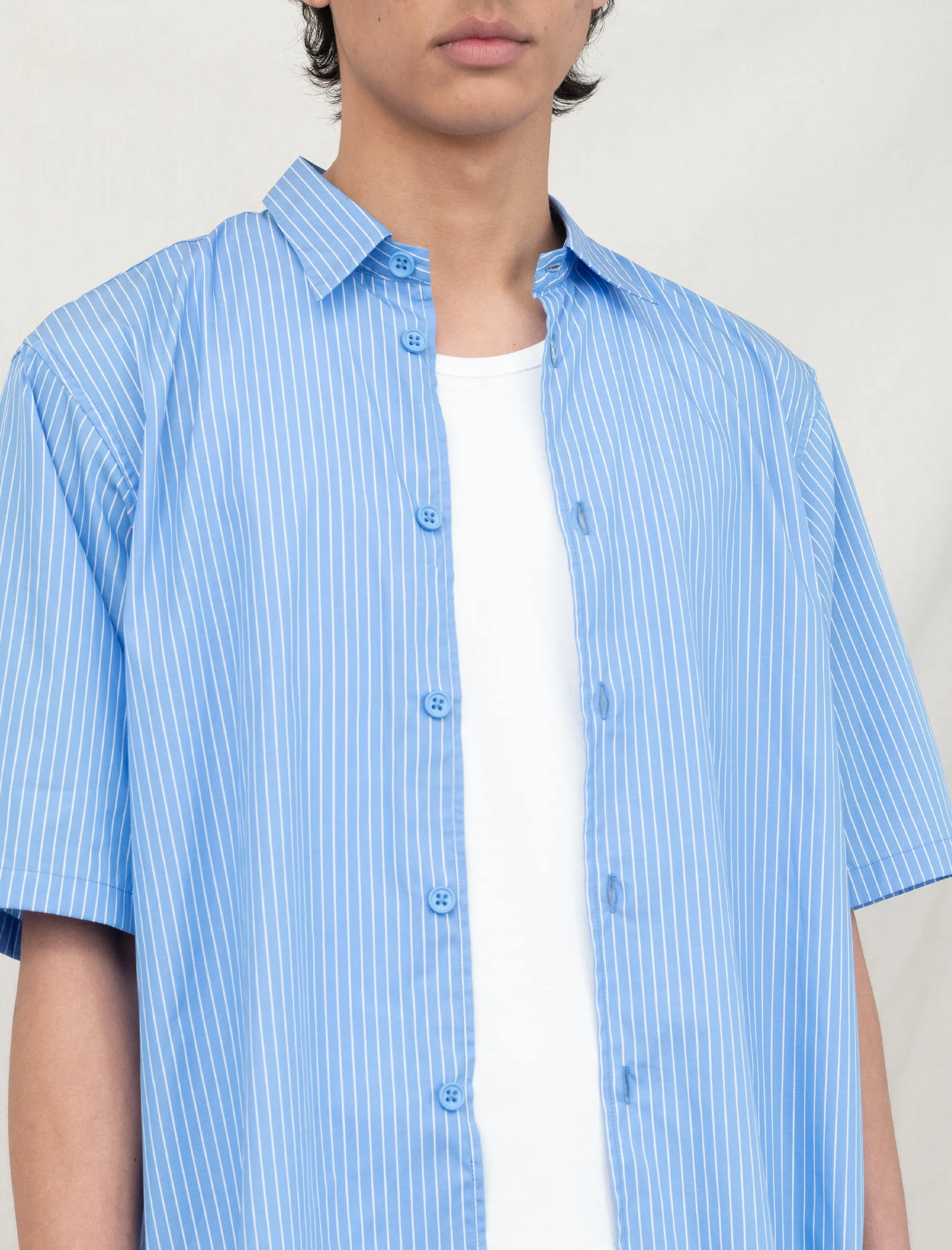 R18S9 Weather Shirt (Pool Stripe)