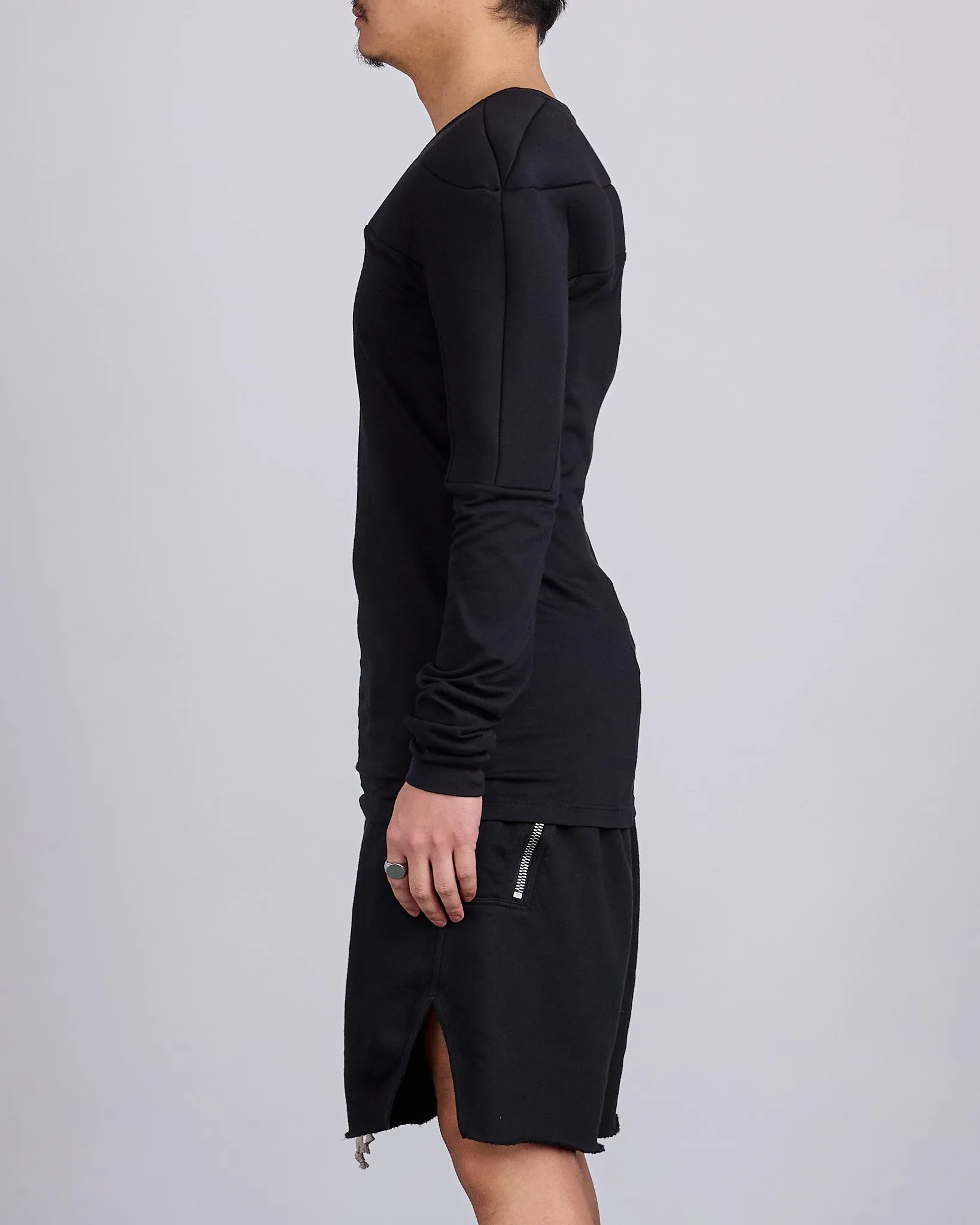 Rick Owens x Champion Girdered Harness Jersey Crewneck Black