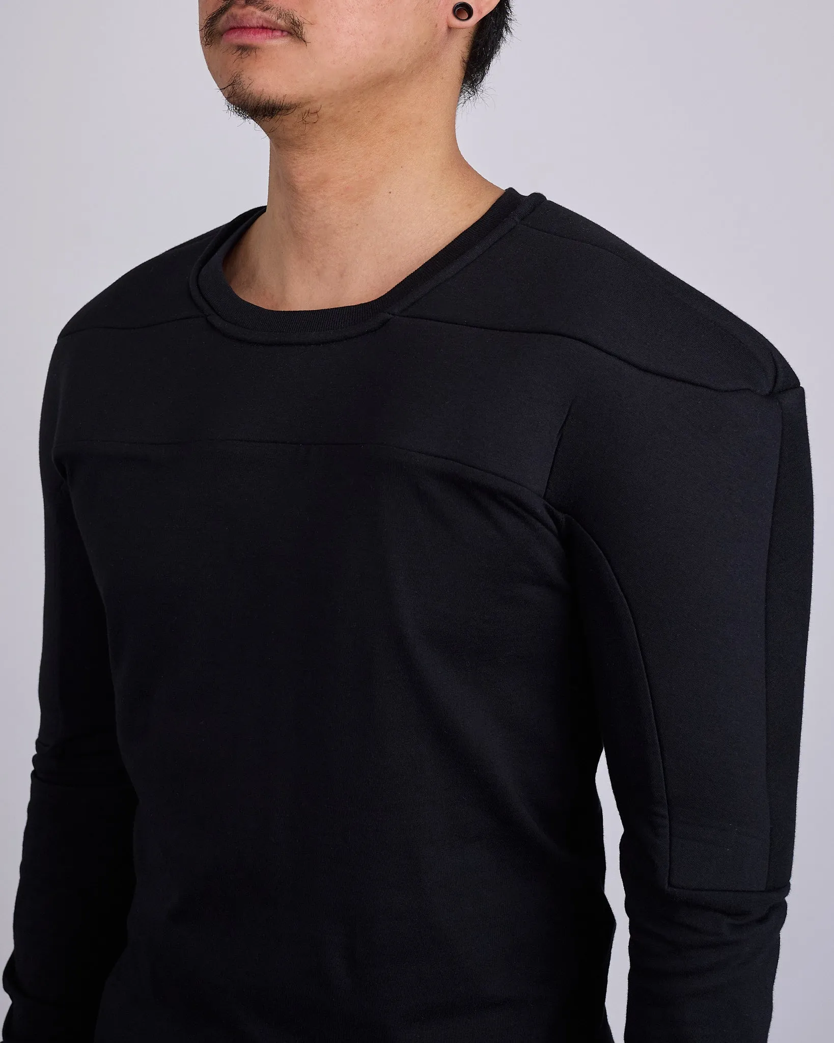 Rick Owens x Champion Girdered Harness Jersey Crewneck Black