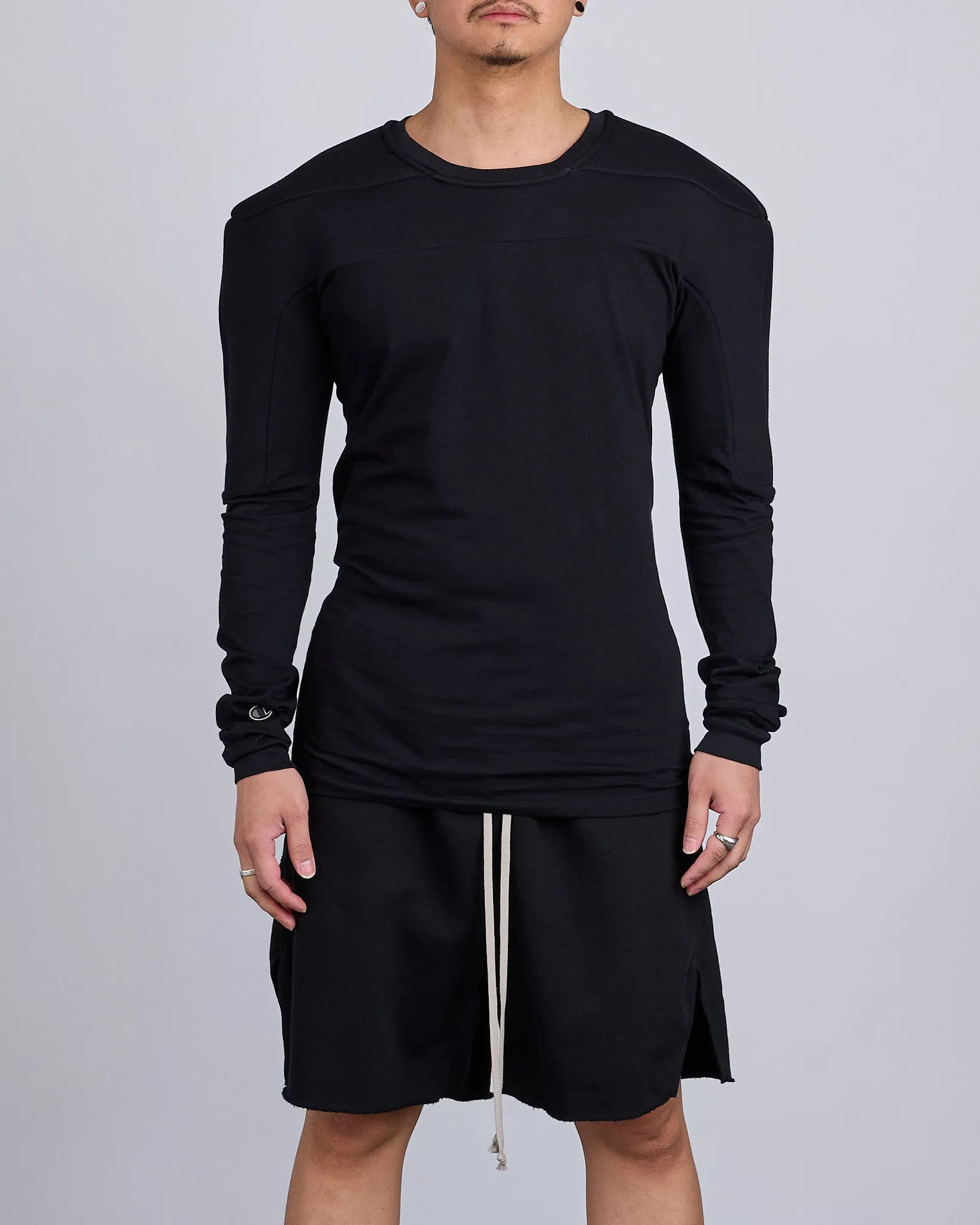 Rick Owens x Champion Girdered Harness Jersey Crewneck Black