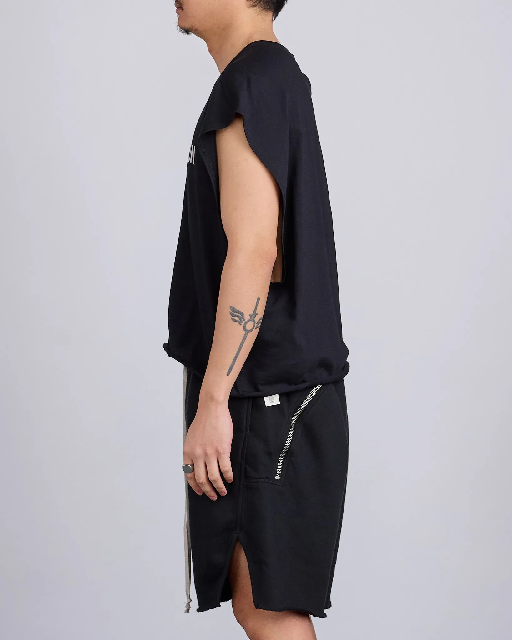 Rick Owens x Champion Micro Tatlin Jersey Logo T Black