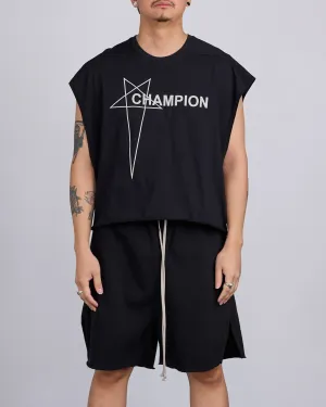 Rick Owens x Champion Micro Tatlin Jersey Logo T Black