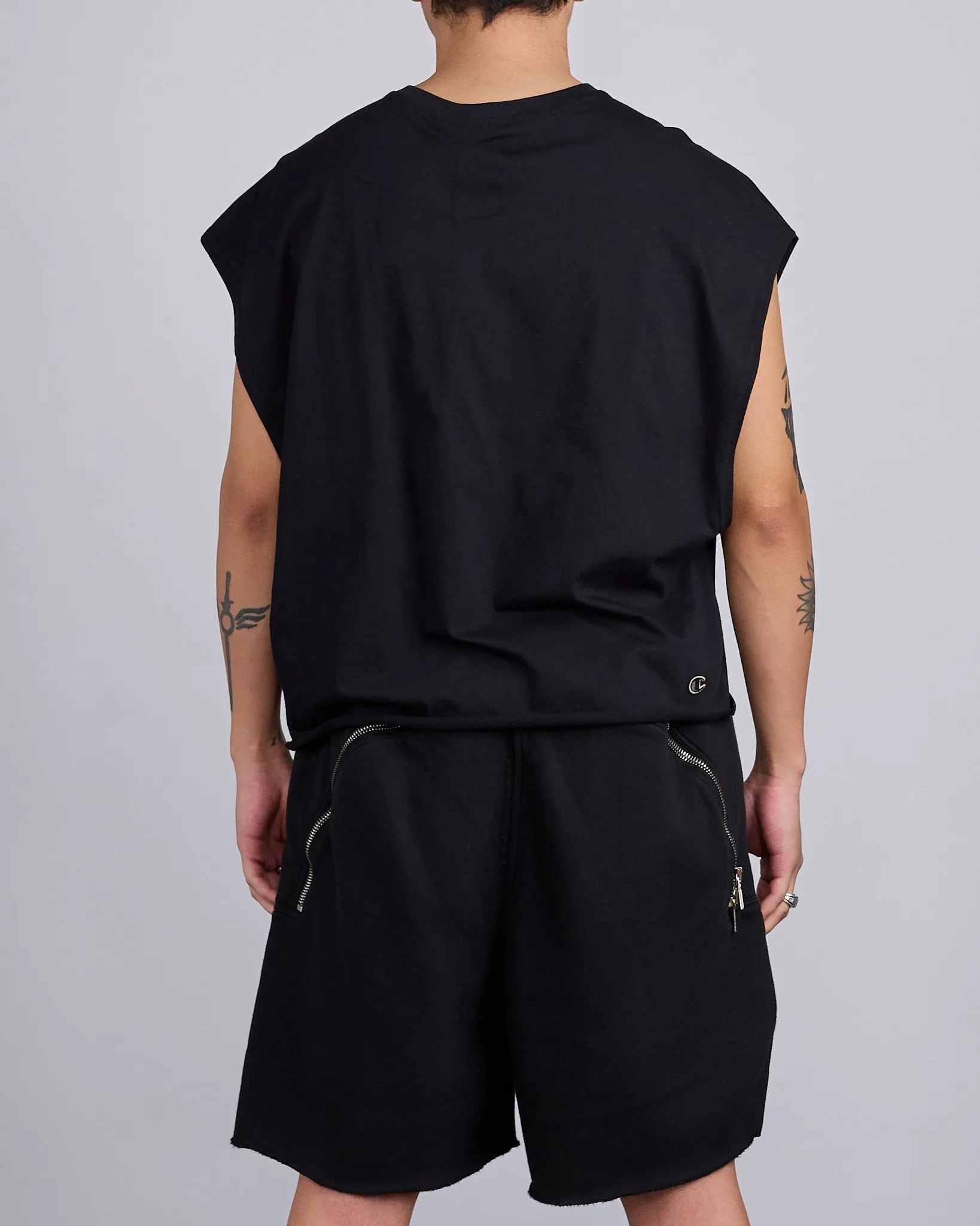 Rick Owens x Champion Micro Tatlin Jersey Logo T Black