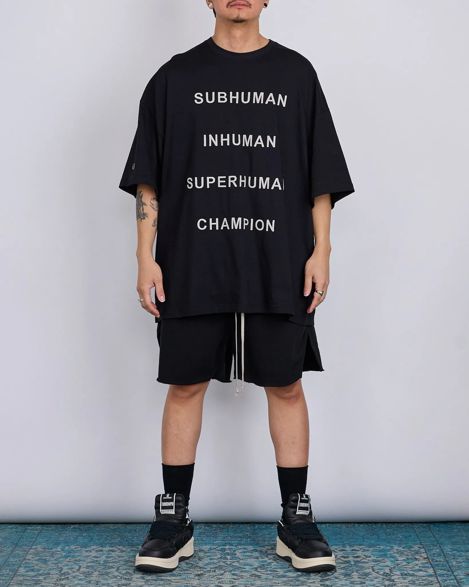 Rick Owens x Champion Tommy Jersey Logo T-Shirt Black