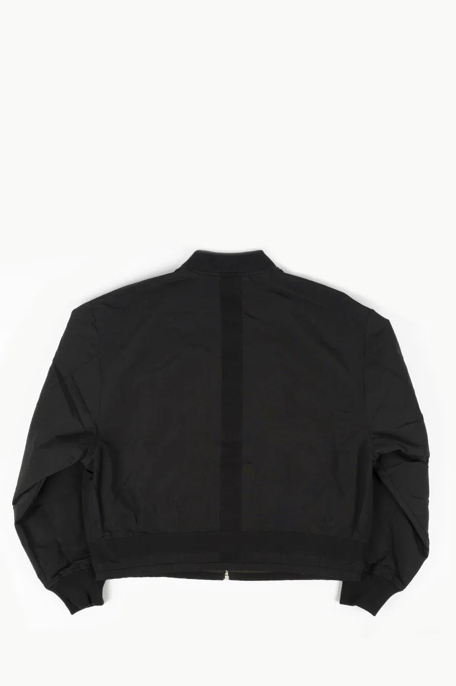 SECOND LAYER REVERSIBLE BONELESS BOMBER BLACK BROWN