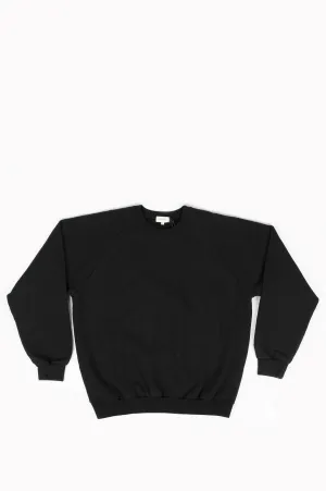 SECOND LAYER VINTAGE RAGLAN PULLOVER BLACK