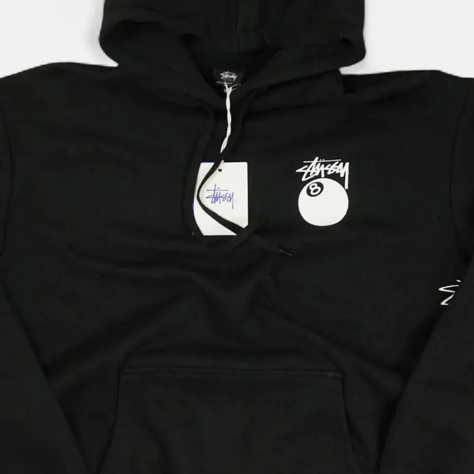 Stssy Black Graphic Design Hoodie