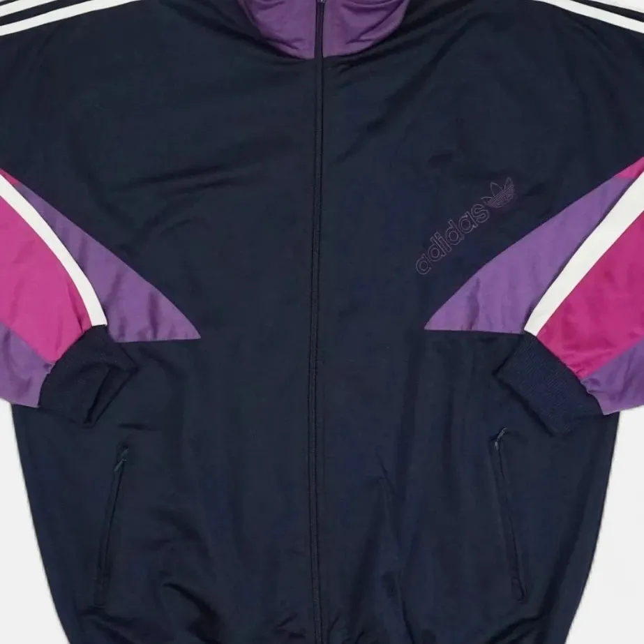 Vintage Adidas Navy Trackjacket (XL)