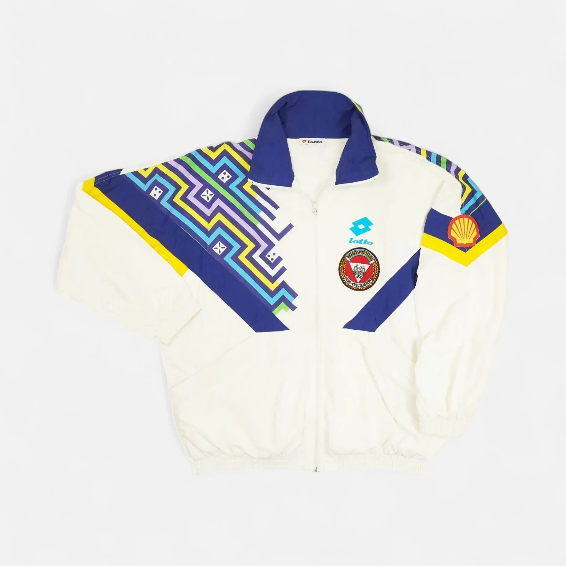 Vintage Lotto White Trackjacket (XL)