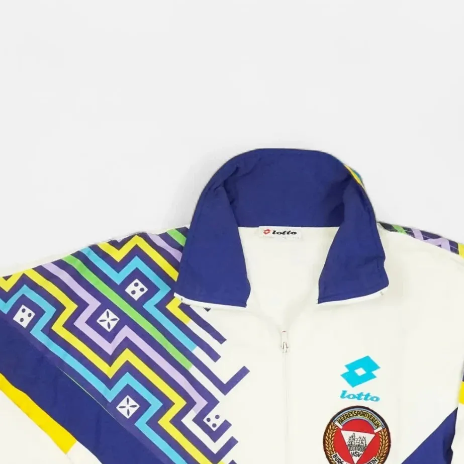 Vintage Lotto White Trackjacket (XL)