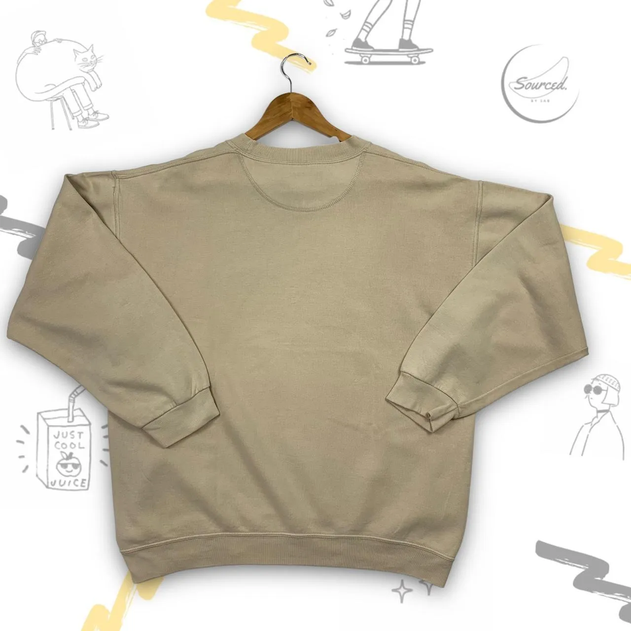 Vintage Russell Athletic Beige Crewneck (L)